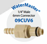 09CUV6 Watermaster 1/4" (6MM) Male Connector